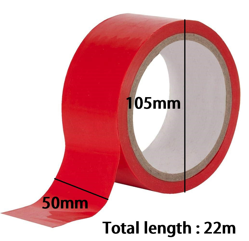 Floor Marking Tape - Red (Pack of 5)