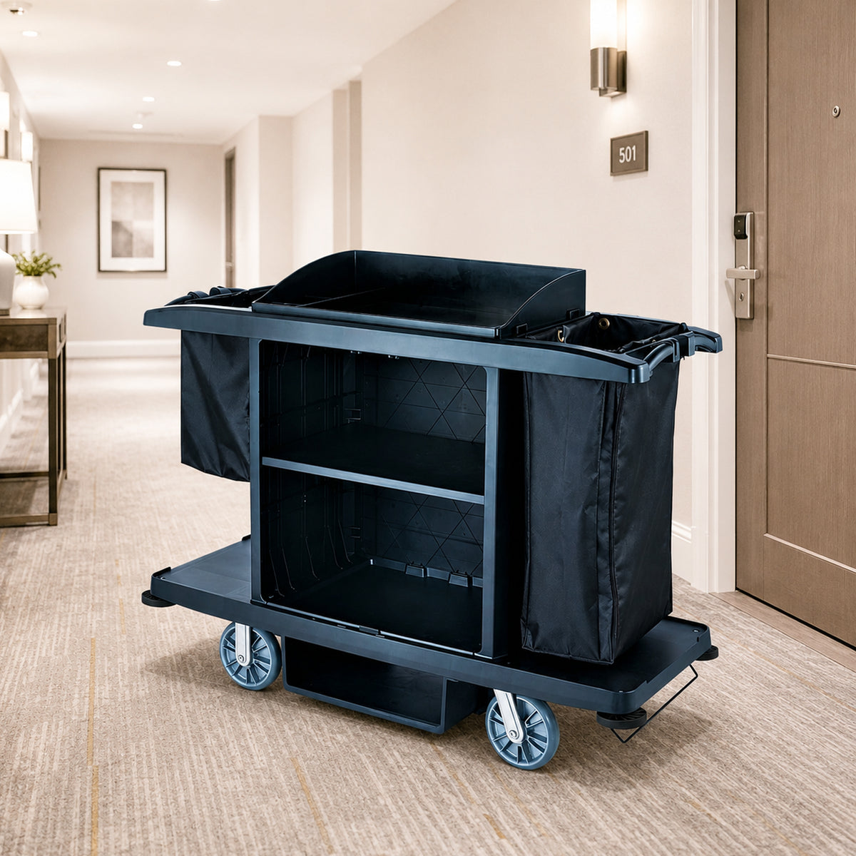 Housekeeping Cart -Black