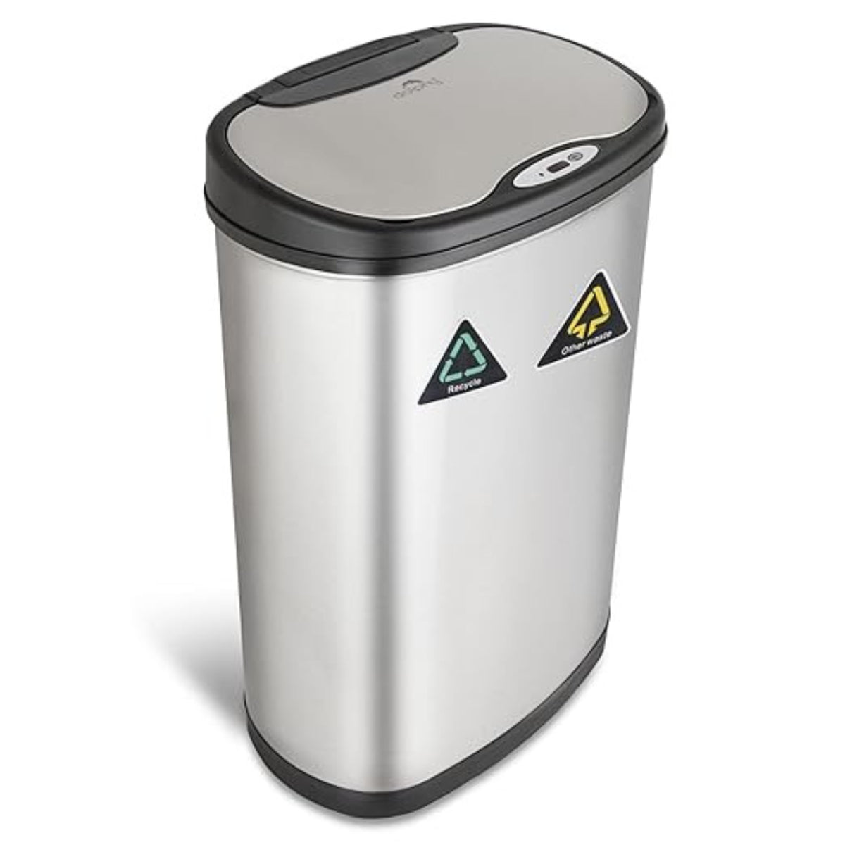 S/S Automatic Recycle Compartment Bin 50L