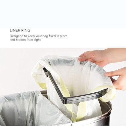 S/S Automatic Recycle Compartment Bin 50L