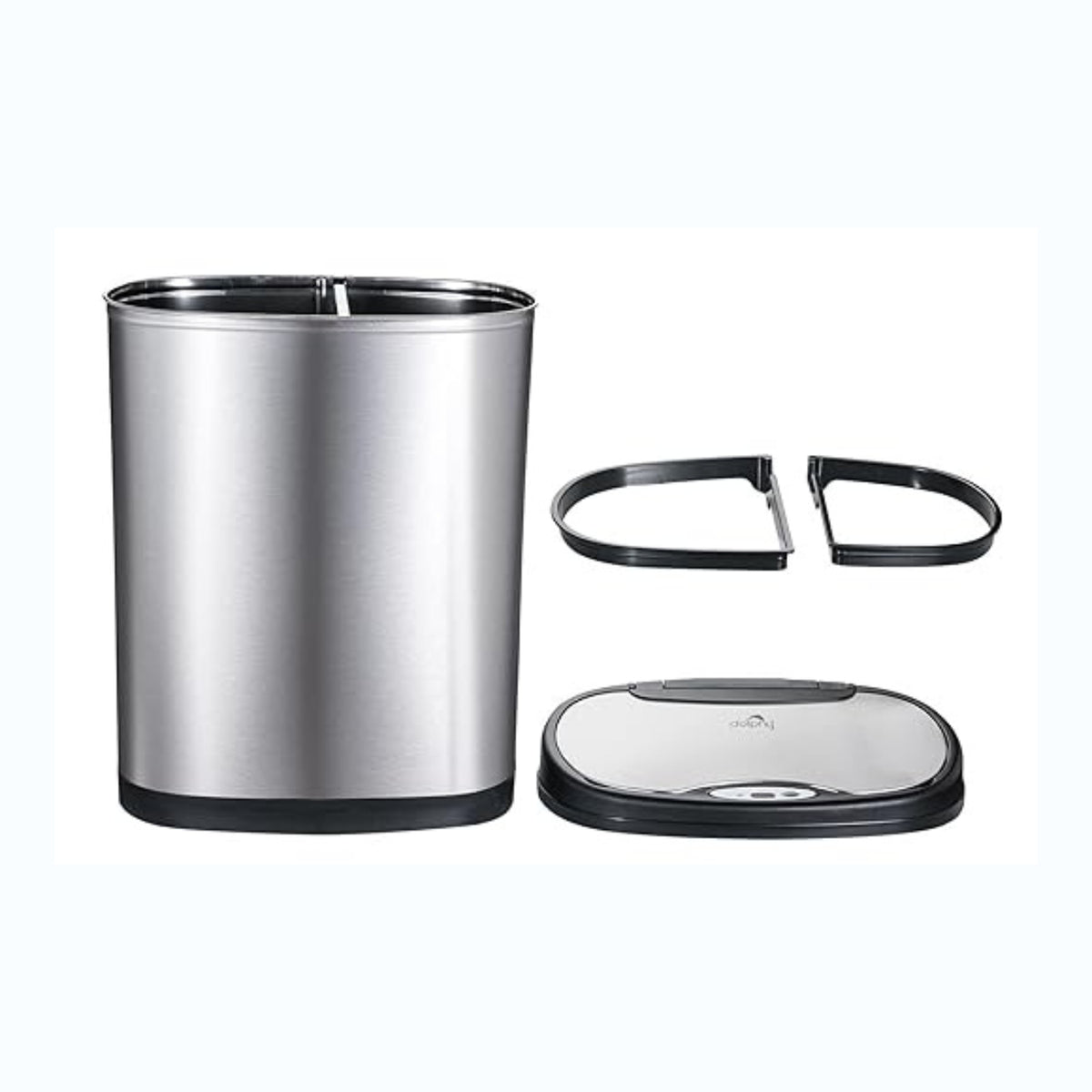 S/S Automatic Recycle Compartment Bin 50L
