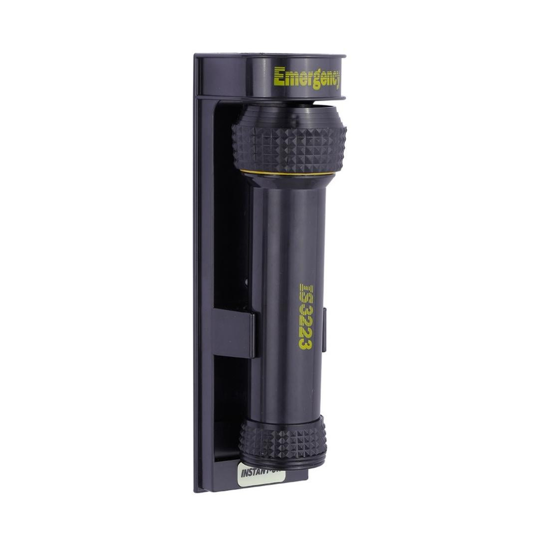 Wall Mounted Hotel Emergency Torch - Black