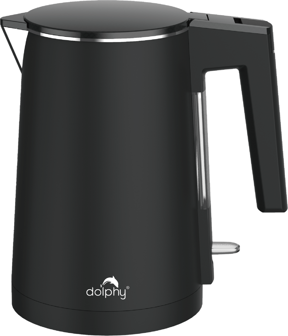 0.8L Stainless Steel Black Electric Kettle