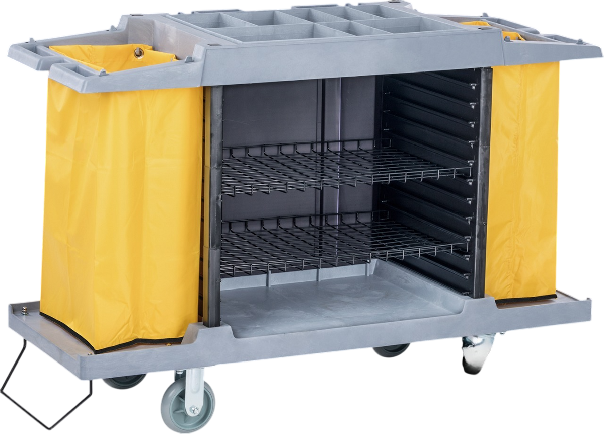Dolphy Commercial Housekeeping Trolley - Gray
