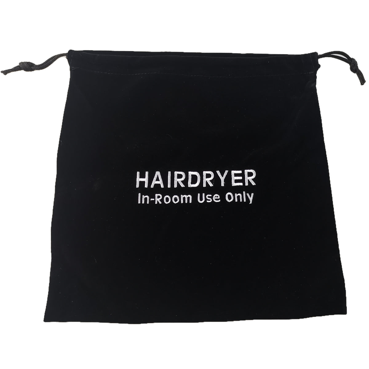 Hair Dryer Bag- Black (Velvet)