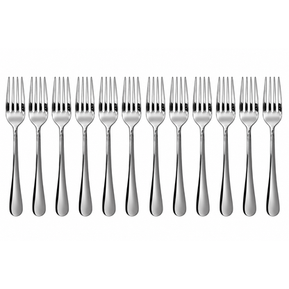 Dolphy Augusta Stainless Steel Table Fork 206mm (Model 2501-5) – 18/0 Grade (Pack of 12)