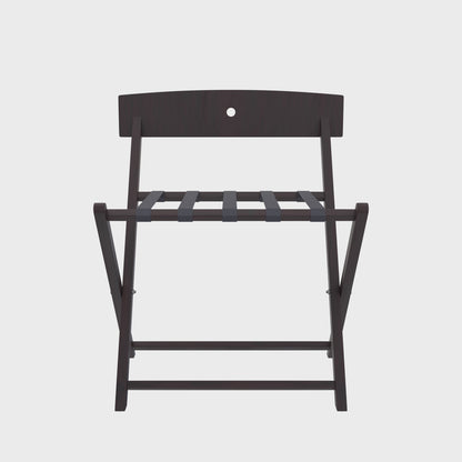 Wooden Luggage Rack With Back Support