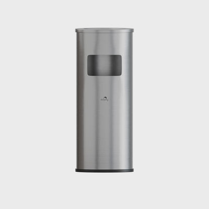 Stainless Steel Lobby Bin With Ashtray 10L