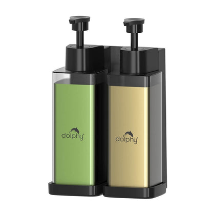 Manual Soap Dispenser 300ml (Pack of 2) - Clear